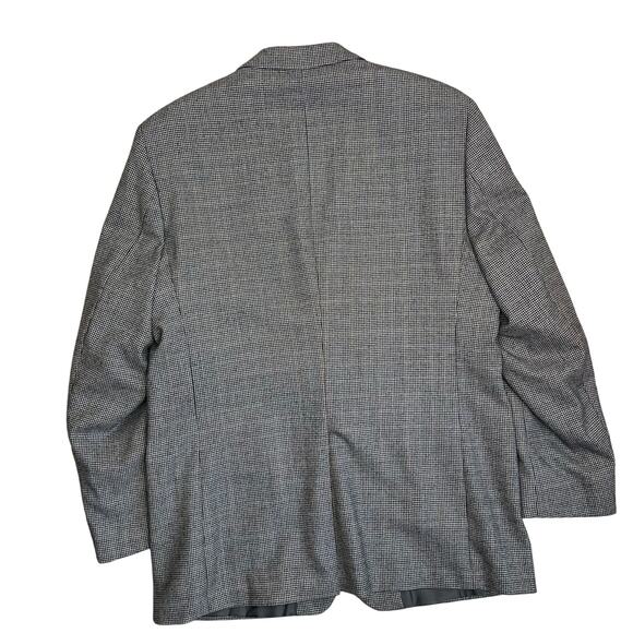 Warren Sewell Dress Jacket Blazer 44L 100% Wool Houndstooth  two button - Picture 7 of 12